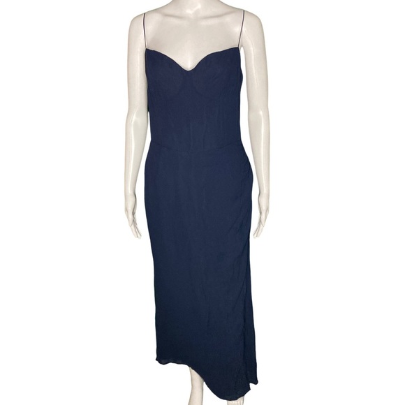 NWT Reformation Juliette Navy Dress - Sz 10 - Picture 3 of 9
